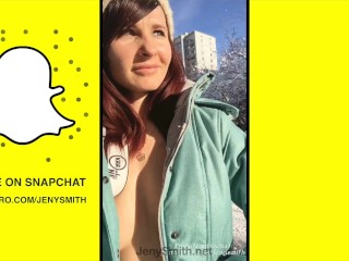 Snapchat by Jeny Smith: Wet Pantyhose, public flashing, etc